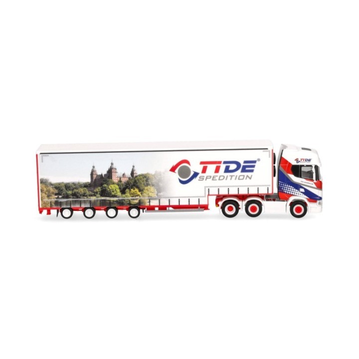 Herpa Scania CS 20 HD (6x2) Volumen-sættevognstræk TiDe Spedition – produktbillede 3