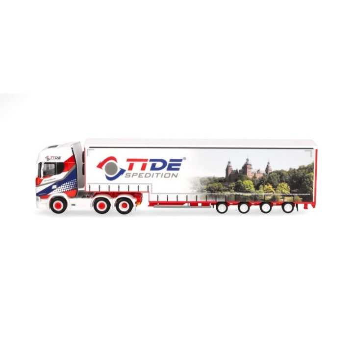 Herpa Scania CS 20 HD (6x2) Volumen-sættevognstræk TiDe Spedition – produktbillede 4