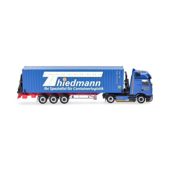 Herpa Mercedes-Benz Actros L ProCabin Bigspace Container-Seitenlader Thiedmann – produktbillede 3