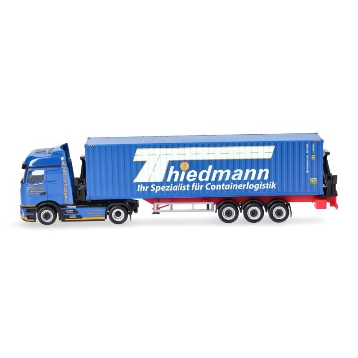 Herpa Mercedes-Benz Actros L ProCabin Bigspace Container-Seitenlader Thiedmann – produktbillede 4