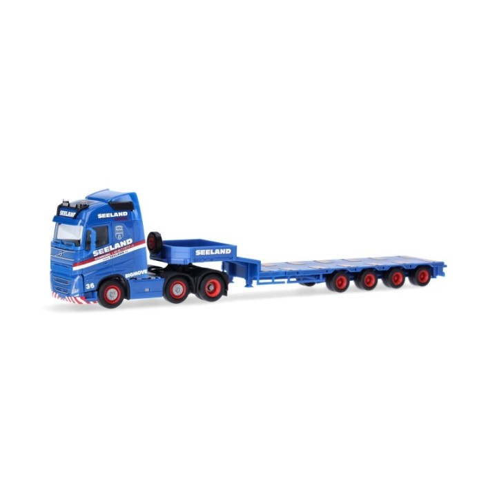 Herpa Volvo FH GL 2020 6x2 Semitieflade-sættevognstræk Seeland