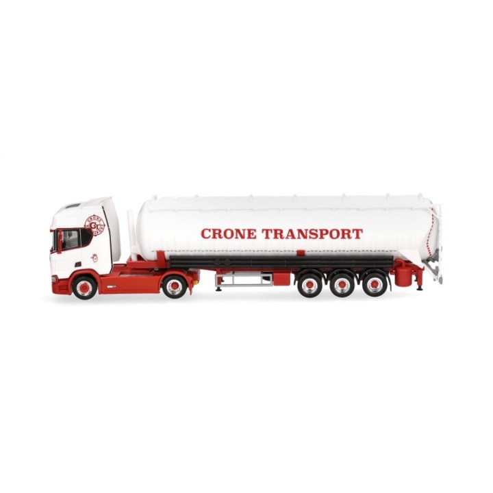Herpa Scania CR 20 HD Saugsilo-sættevognstræk Crone Handel und Transport – produktbillede 4
