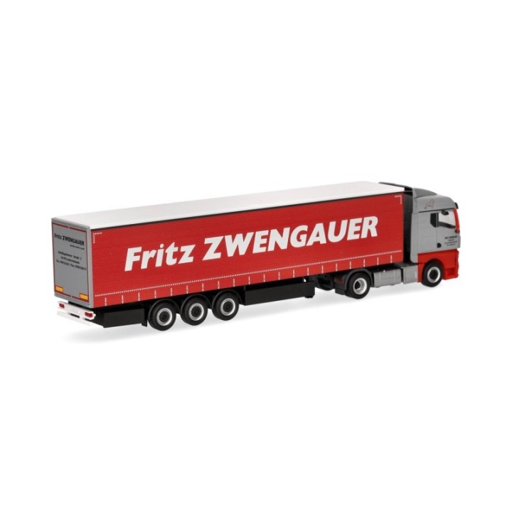 Herpa MAN TGX GM gardintrailer-sættevognstræk Zwengauer – produktbillede 2