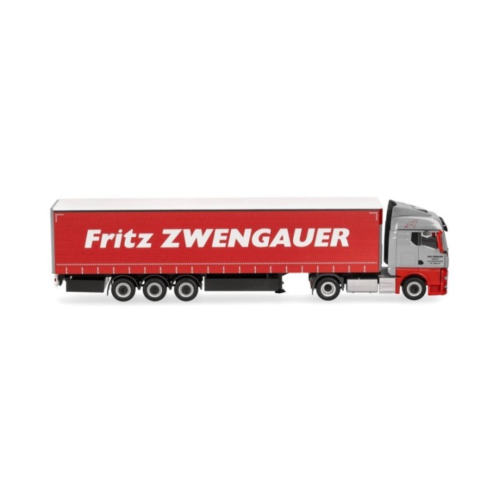 Herpa MAN TGX GM gardintrailer-sættevognstræk Zwengauer – produktbillede 3
