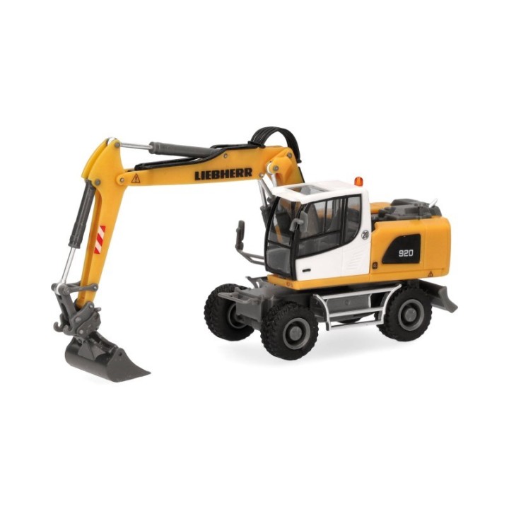 Herpa Liebherr Mobilbagger A920 (mit drei Anbaugeräten) – produktbillede 2