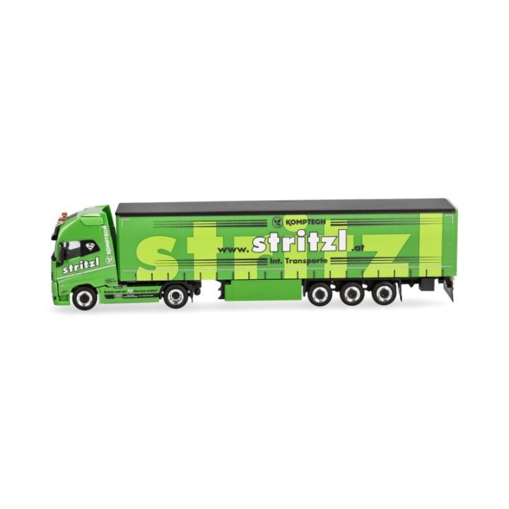 Herpa Volvo FH16 GL XL 2020 gardintrailer-sættevognstræk Stritzl (Österreich) – produktbillede 4