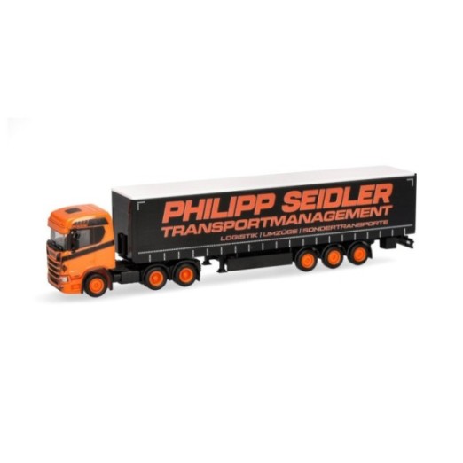 Herpa Scania CR 20 ND gardintrailer-sættevognstræk Philipp Seidler