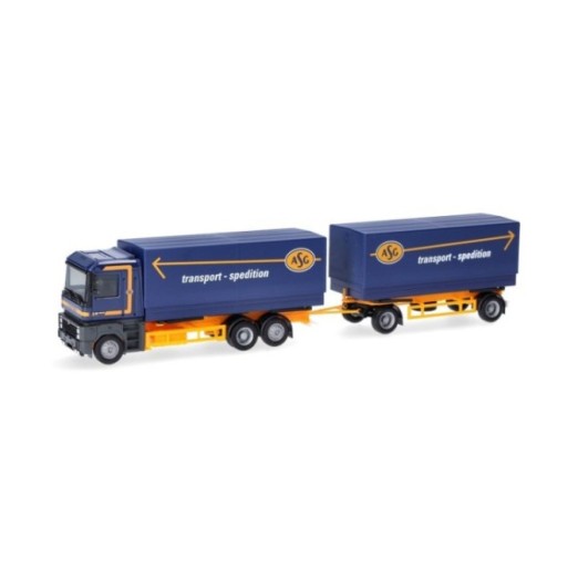 Herpa Renault AE Wechselladn/presenningn-trækker-anhænger-kombination ASG (Schweden)