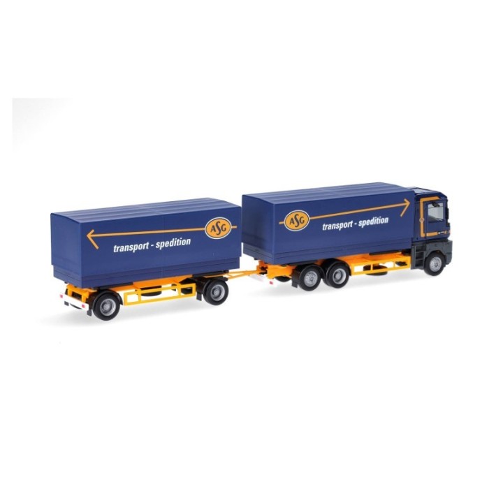 Herpa Renault AE Wechselladn/presenningn-trækker-anhænger-kombination ASG (Schweden) – produktbillede 2