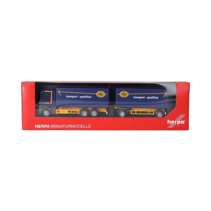 Herpa Renault AE Wechselladn/presenningn-trækker-anhænger-kombination ASG (Schweden) – produktbillede 5