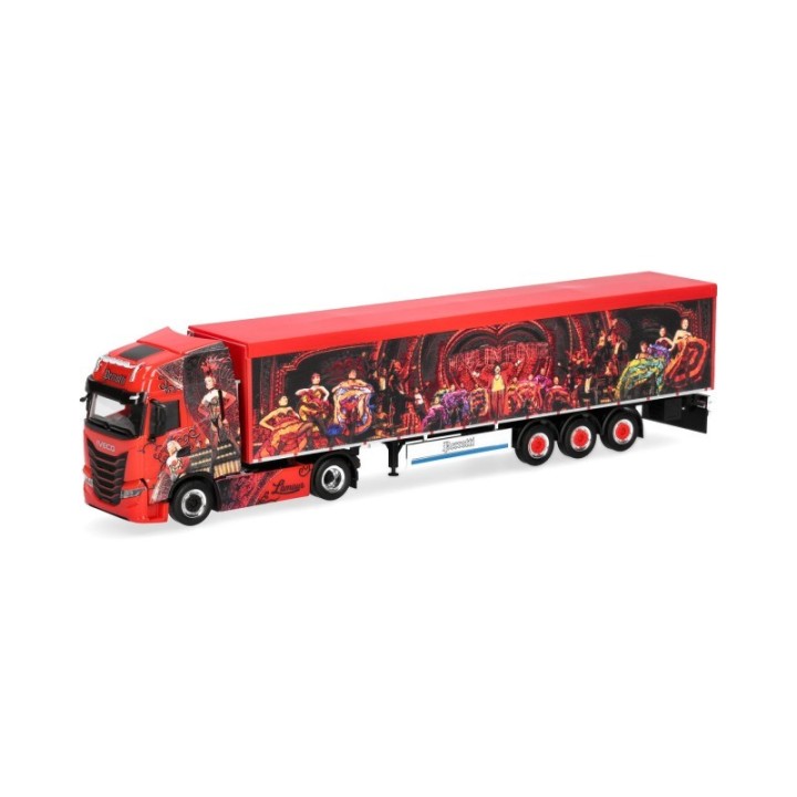 Herpa Iveco S-Way gående gulv-sættevognstræk Perrødti (Italien)