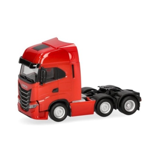 Herpa Iveco S-Way MY24 trækker 3-akslet (6x2) rød
