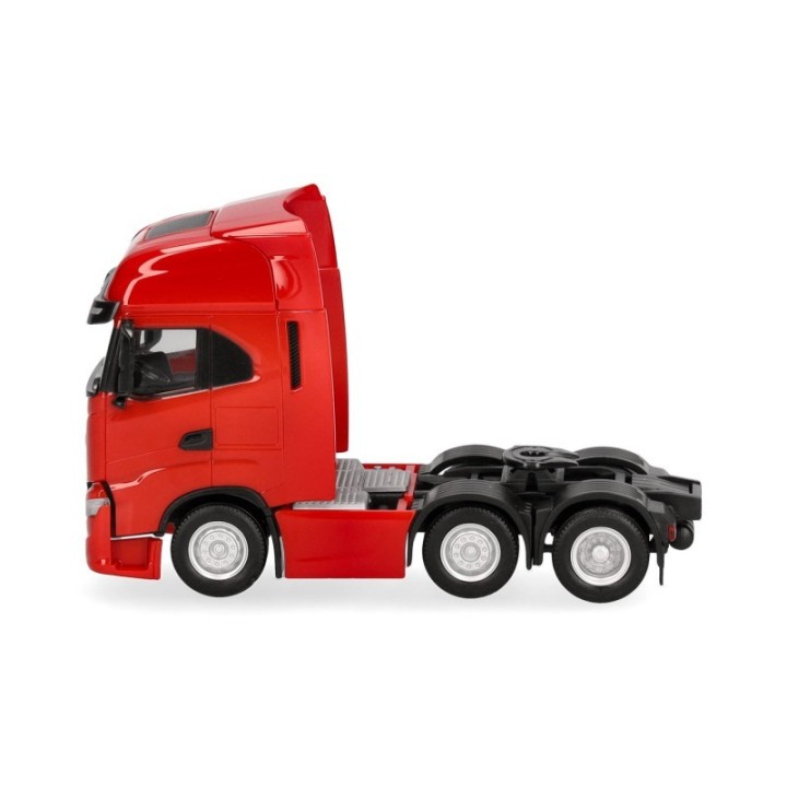 Herpa Iveco S-Way MY24 trækker 3-akslet (6x2) rød – produktbillede 4