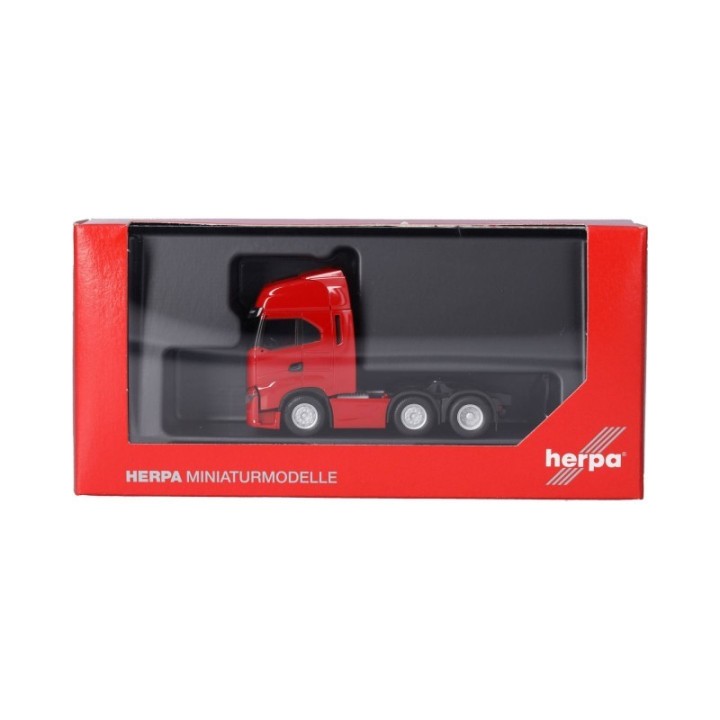 Herpa Iveco S-Way MY24 trækker 3-akslet (6x2) rød – produktbillede 5