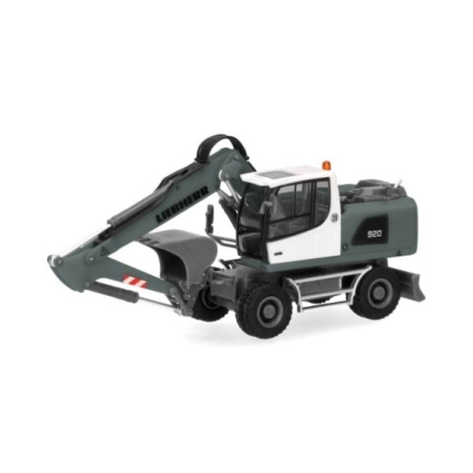 Herpa Liebherr Mobilbagger A920 Litronic grå/gul