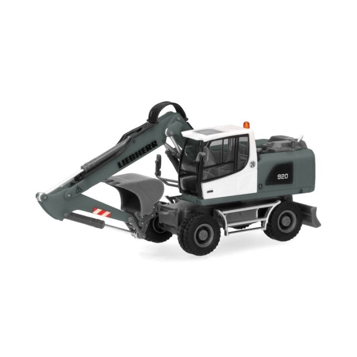 Herpa Liebherr Mobilbagger A920 Litronic grå/gul