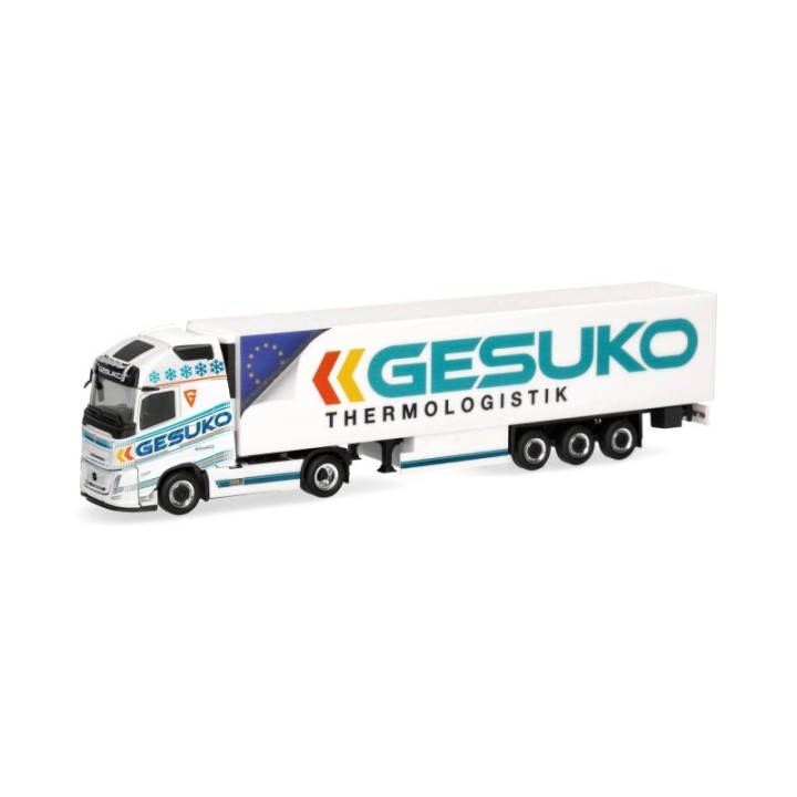 Herpa Volvo FH Aero GL XL kølekasse-sættevognstræk GESUKO