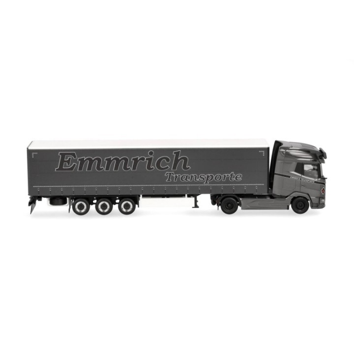 Herpa DAF XG+ gardintrailer-sættevognstræk Emmrich Transporte – produktbillede 3
