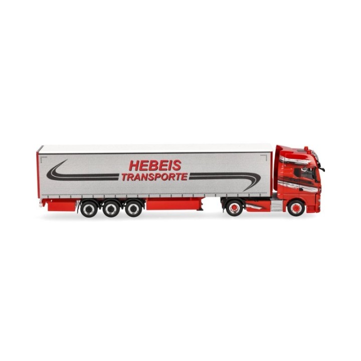Herpa MAN TGX GX gardintrailer-sættevognstræk Hebeis Transporte – produktbillede 3