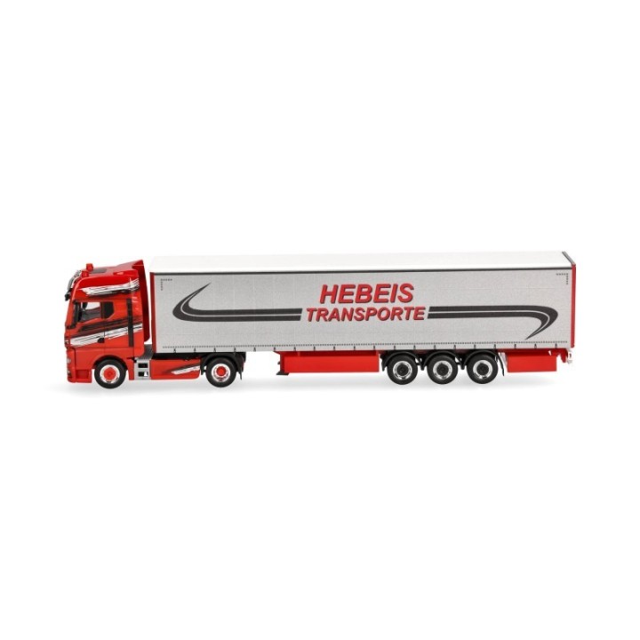 Herpa MAN TGX GX gardintrailer-sættevognstræk Hebeis Transporte – produktbillede 4