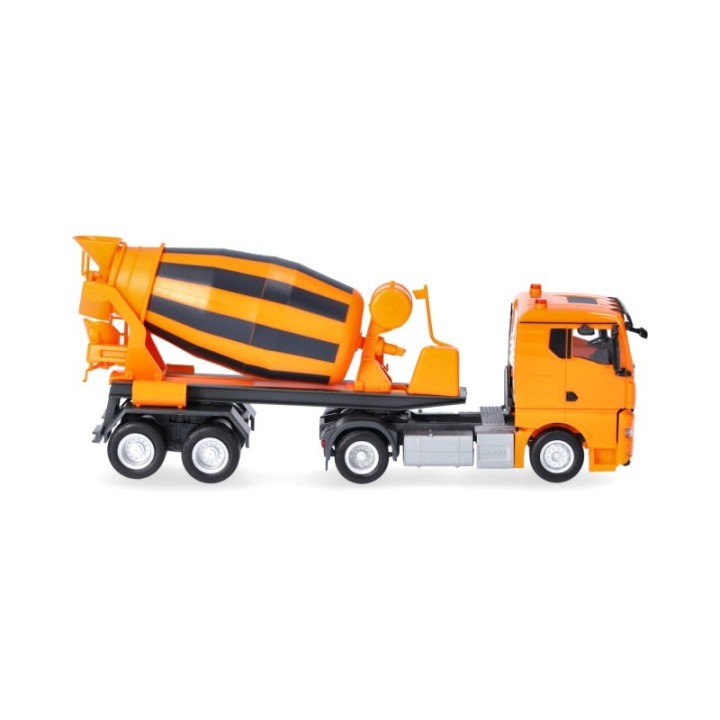 Herpa MAN TGX GN Betonmischer-sættevognstræk 2-akslet/2-akslet kommunalorange – produktbillede 3