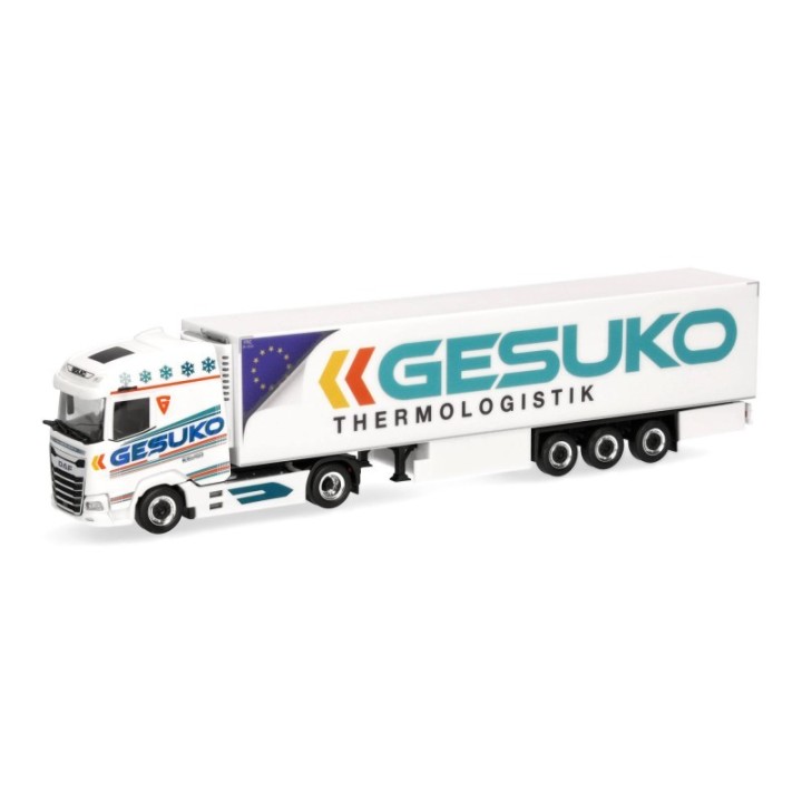 Herpa DAF XG kølekasse-sættevognstræk GESUKO