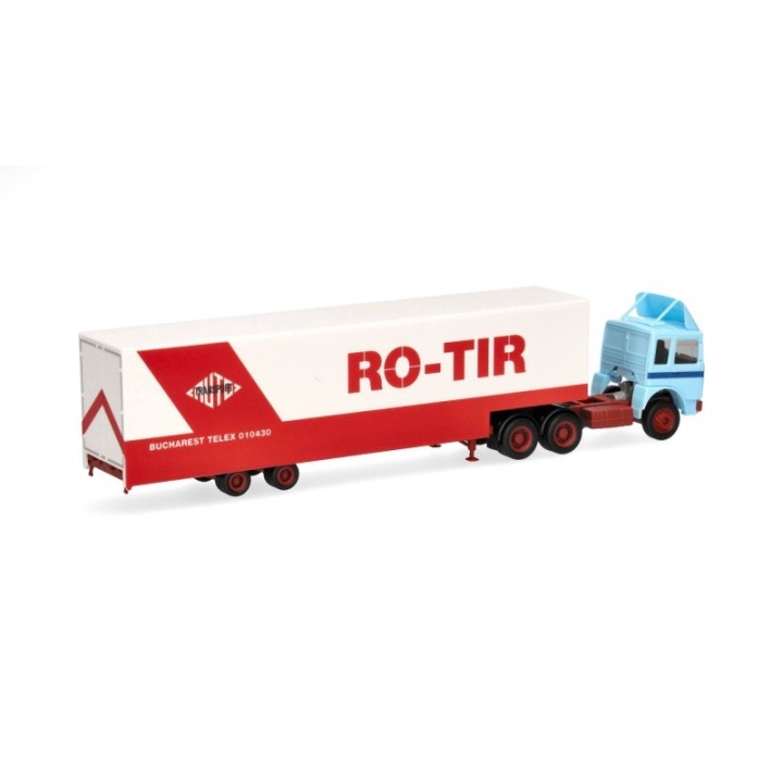 Herpa Roman Diesel 6x4 Jumbokasse-sættevognstræk RO-TIR (Rumänien) – produktbillede 2