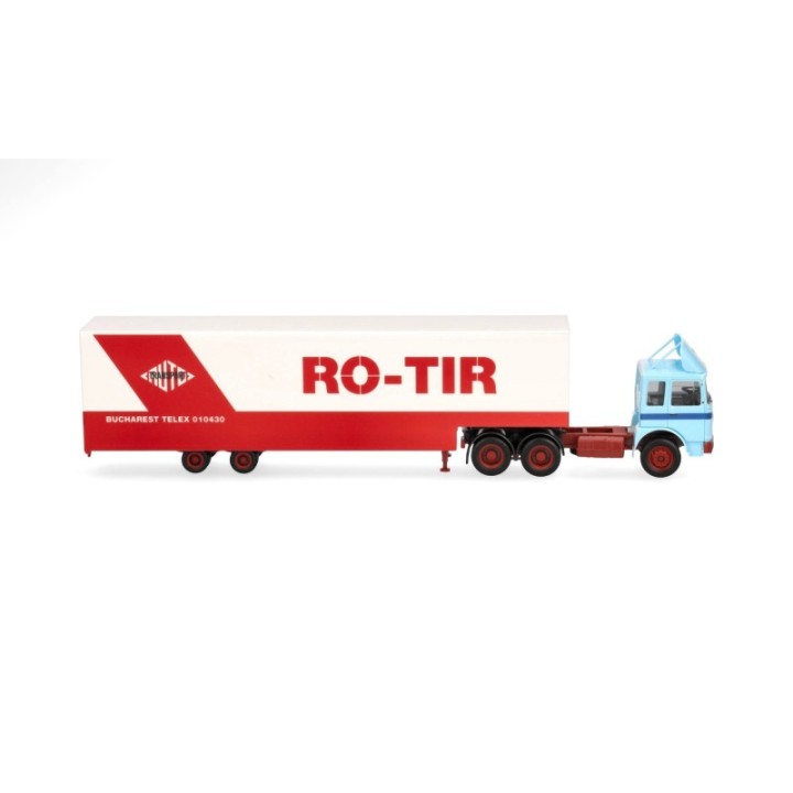 Herpa Roman Diesel 6x4 Jumbokasse-sættevognstræk RO-TIR (Rumänien) – produktbillede 3
