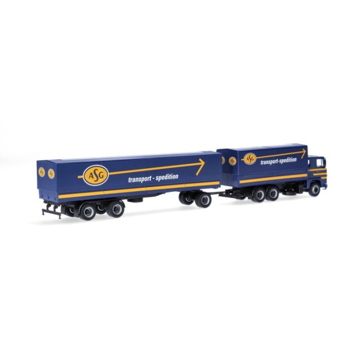 Herpa Scania 141 presenningn-trækker-anhænger-kombination ASG (Schweden/Stockholm) (SE) – produktbillede 2