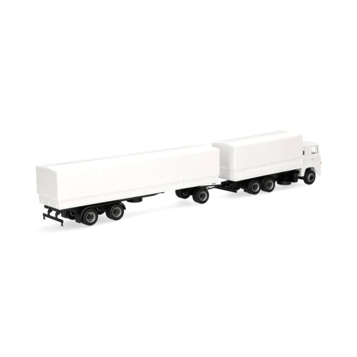 Herpa Scania 141 presenningn-trækker-anhænger-kombination hvid – produktbillede 2