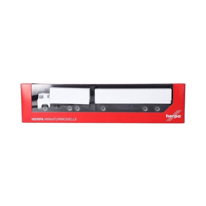 Herpa Scania 141 presenningn-trækker-anhænger-kombination hvid – produktbillede 5