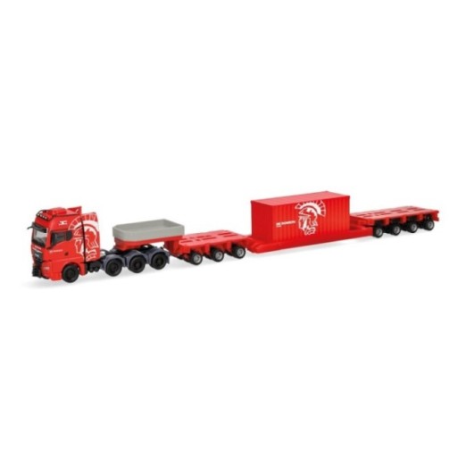 Herpa MAN TGX GX Tieflade-sættevognstræk mit 20 ft. Container De Romein Group (Niederlande/Veendam) (NL)