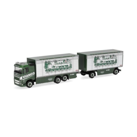 Herpa Volvo FH GL FD 2020 Viehtransporter-trækker-anhænger-kombination Vianco (Schweiz/Birr-Lupfig) (CH)
