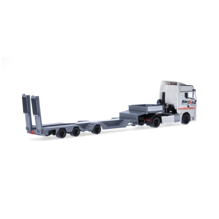 Herpa MAN TGX GM Semitieflade-sættevognstræk Sikora/Trucker Babe Cindy (Niedersachsen/Seevetal-Lindhorst) – produktbillede 2