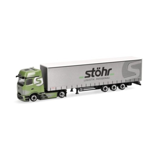 Herpa Mercedes-Benz Actros L ProCabin Gigaspace Volumenpresenningn-sættevognstræk Stöhr Logistik