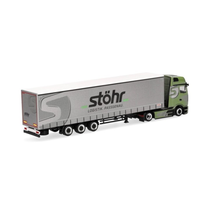 Herpa Mercedes-Benz Actros L ProCabin Gigaspace Volumenpresenningn-sættevognstræk Stöhr Logistik – produktbillede 2