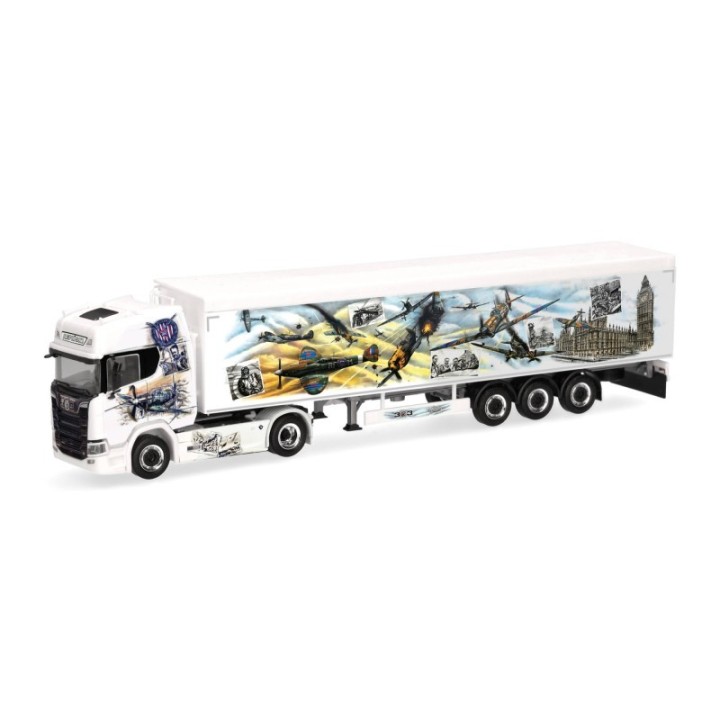 Herpa Scania CR 20 HD gående gulv-sættevognstræk Repinski/Squadron 303 (Polen/Kościerzyna) (PL)