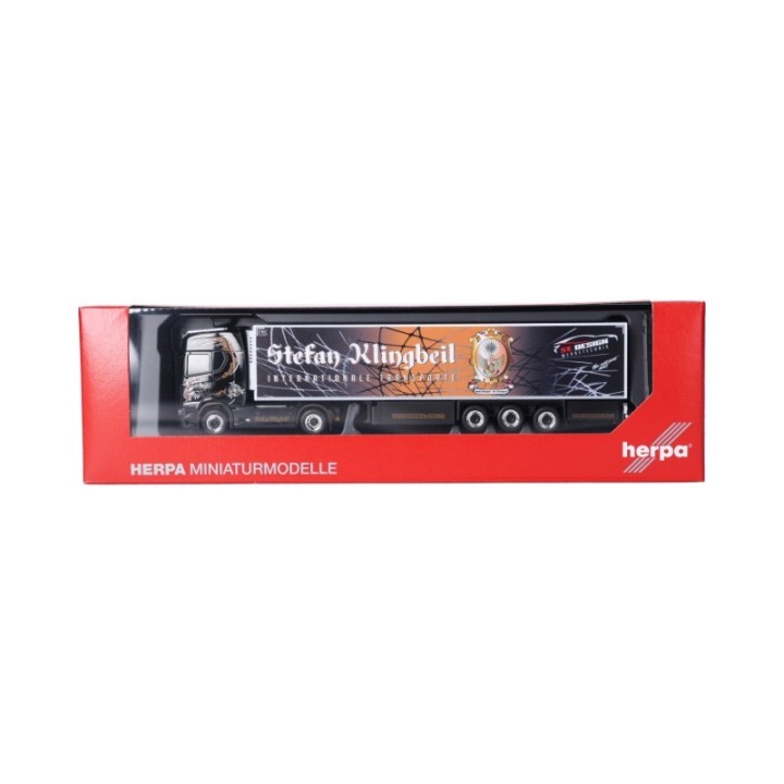 Herpa Scania CS 20 HD kølekasse-sættevognstræk Stefan Klingbeil Transporte (Hessen/Gladenbach) – produktbillede 5