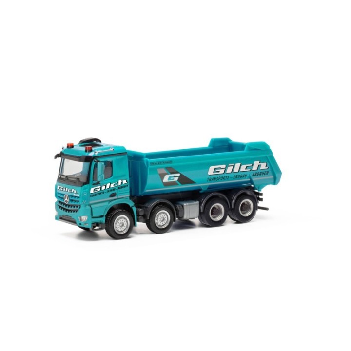 Herpa Mercedes-Benz Arocs Rundmulden-LKW Gilch Erdbau und Transport