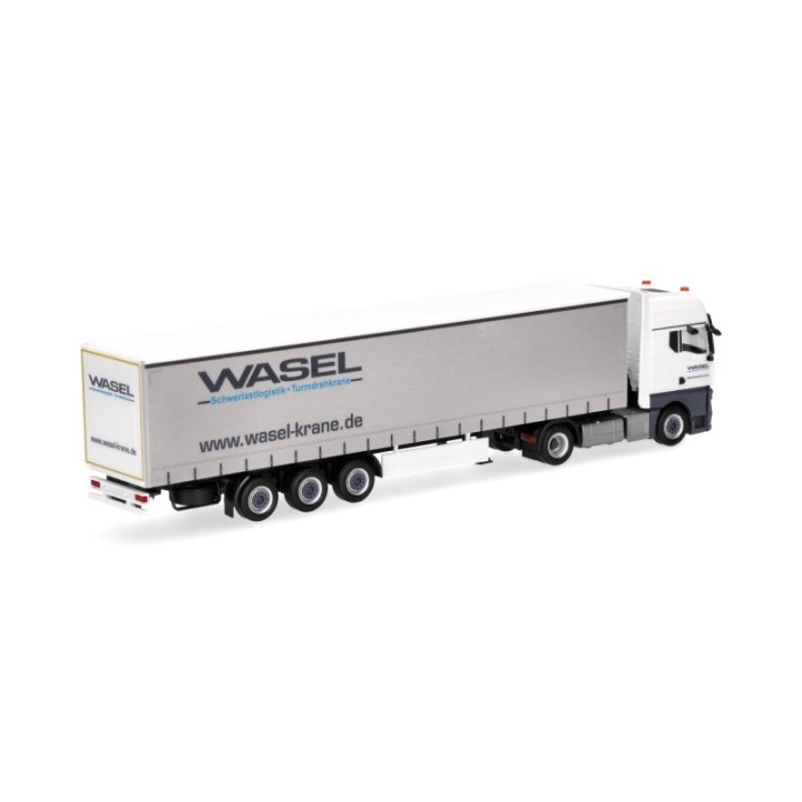 Herpa MAN TGX GX gardintrailer-sættevognstræk Wasel – produktbillede 2