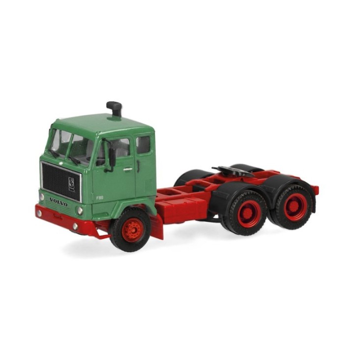 Herpa Volvo F89 trækker 3-akslet resedagrøn