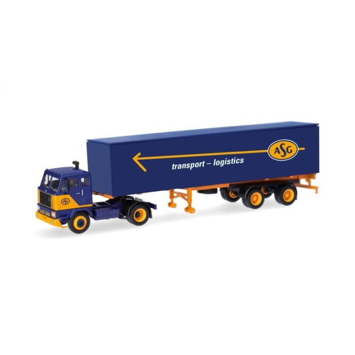 Herpa Volvo F88 kasse-sættevognstræk ASG (S)