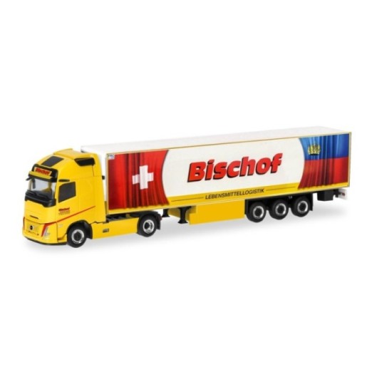 Herpa Volvo FH Aero Globetrødter XL kølekasse-sættevognstræk Bischof (A)
