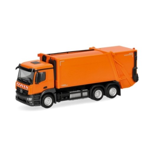 Herpa Mercedes-Benz Actros M Pressmüllkøretøj kommunalorange