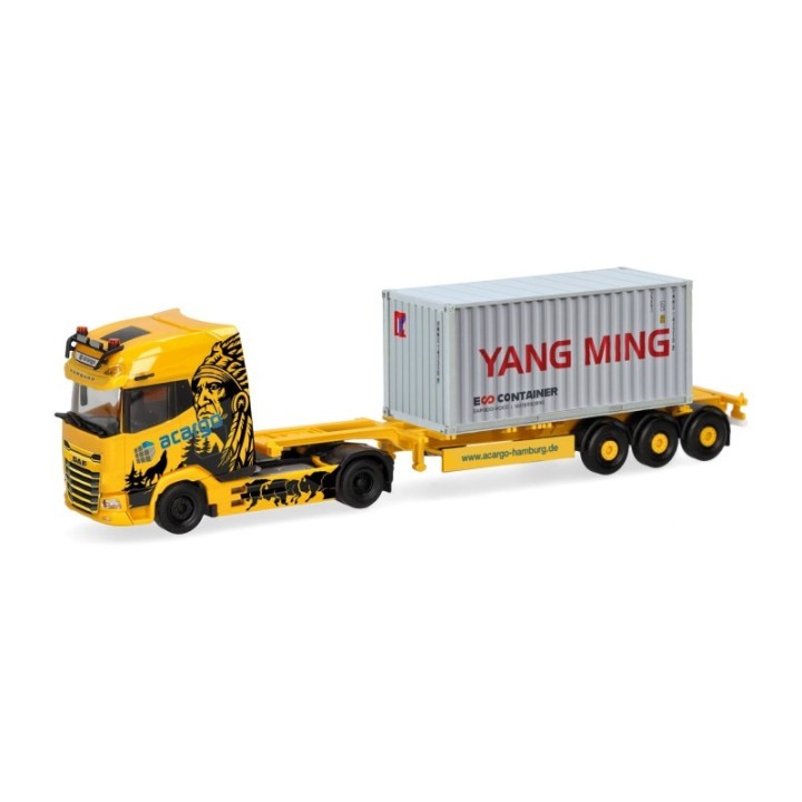 Herpa DAF XG+ Container-sættevognstræk Acargo/YangMing