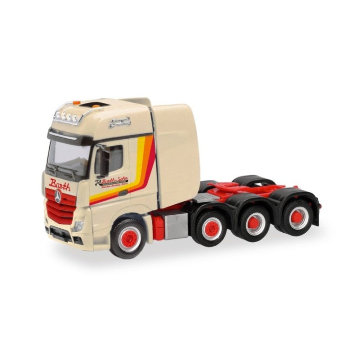 Herpa Mercedes-Benz Actros Gigaspace Schwerlasttrækker 4-akslet Barth