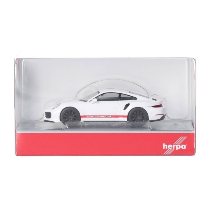 Herpa Porsche 911 (991) Turbo carrarahvid – produktbillede 5