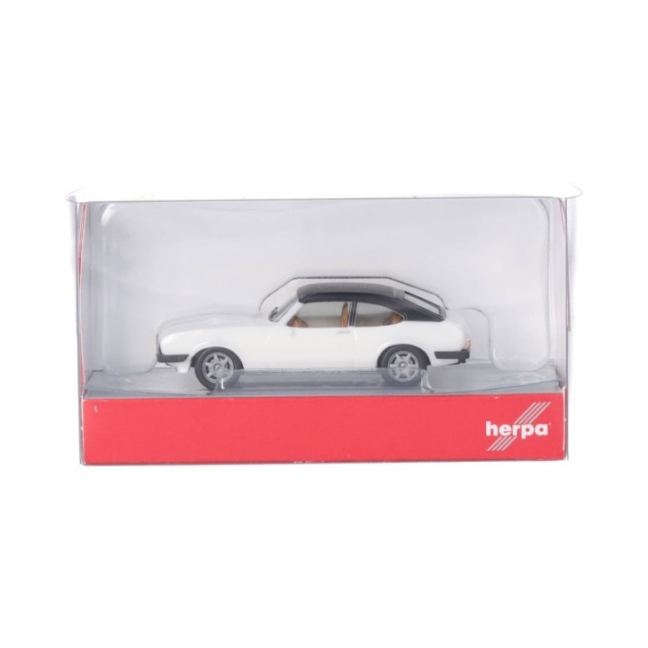 Herpa Ford Capri Vinyldach diamanthvid – produktbillede 5