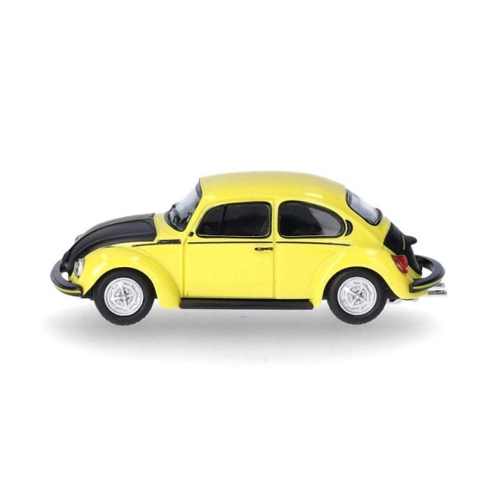 Herpa VW Käfer 1303 Der gul-sorte Renner – produktbillede 4