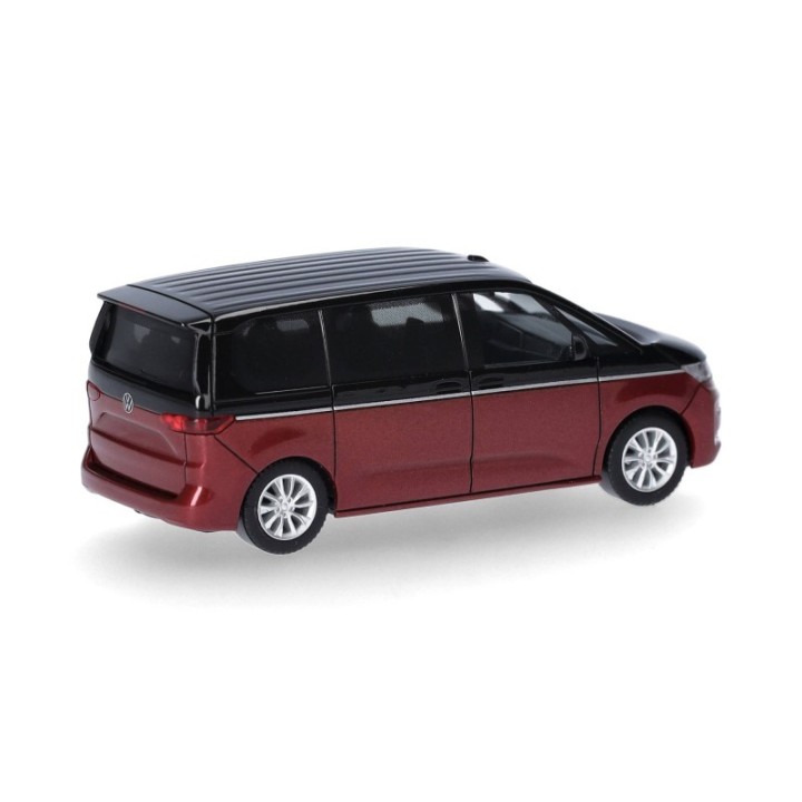 Herpa VW Multivan Deep-Black/Fortanarød – produktbillede 2